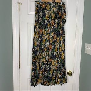 LuLaRoe Deanne Pleated Wrap Skirt Floral 2x
